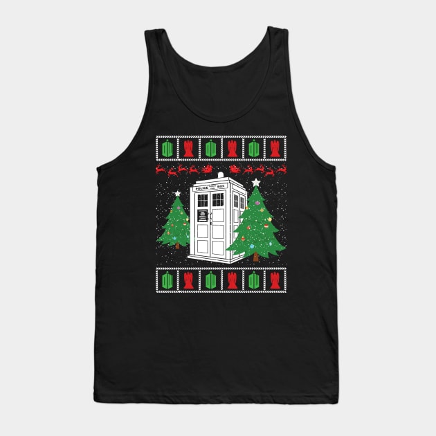 Doctor Who Ugly Christmas Sweater Tank Top by DennisMcCarson